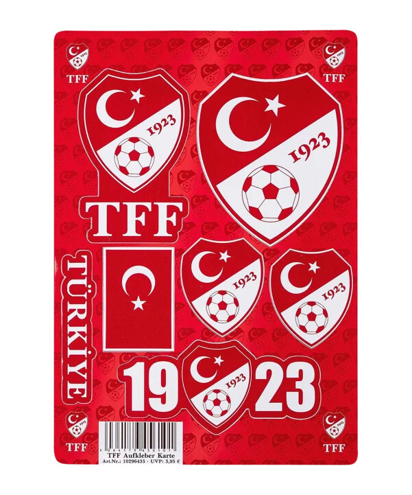 tff türkiye auto naljepnica euro 2024 crvena
