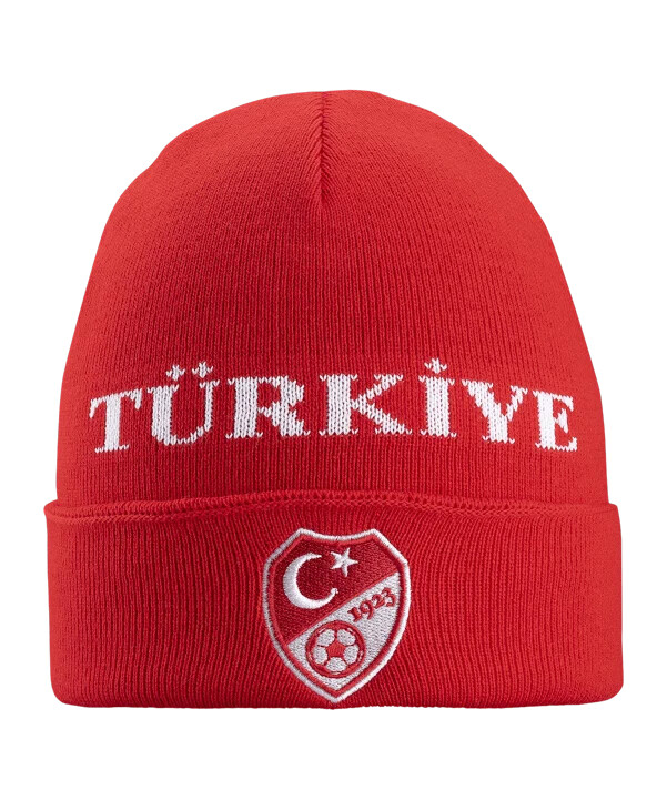 tff türkiye beanie bronx em 2024 crvena