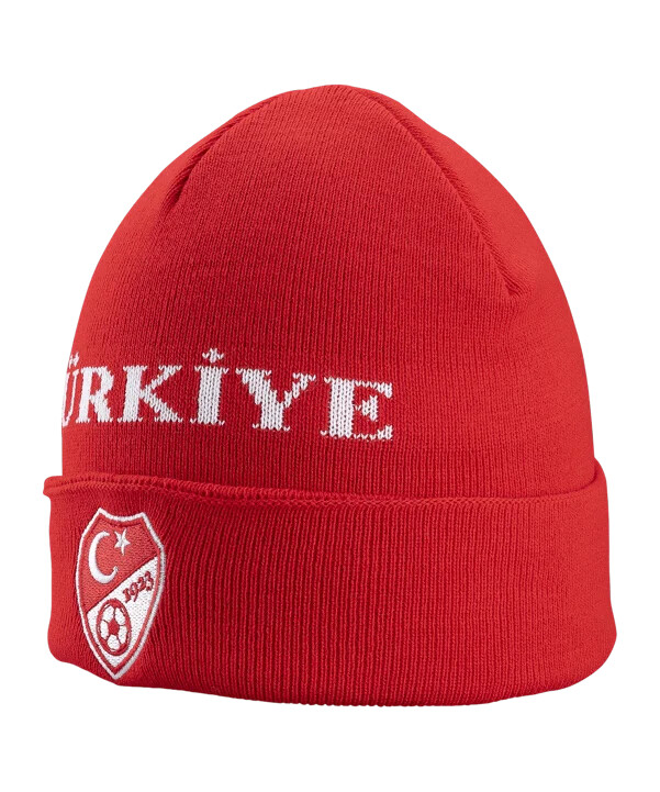 tff türkiye beanie bronx em 2024 crvena