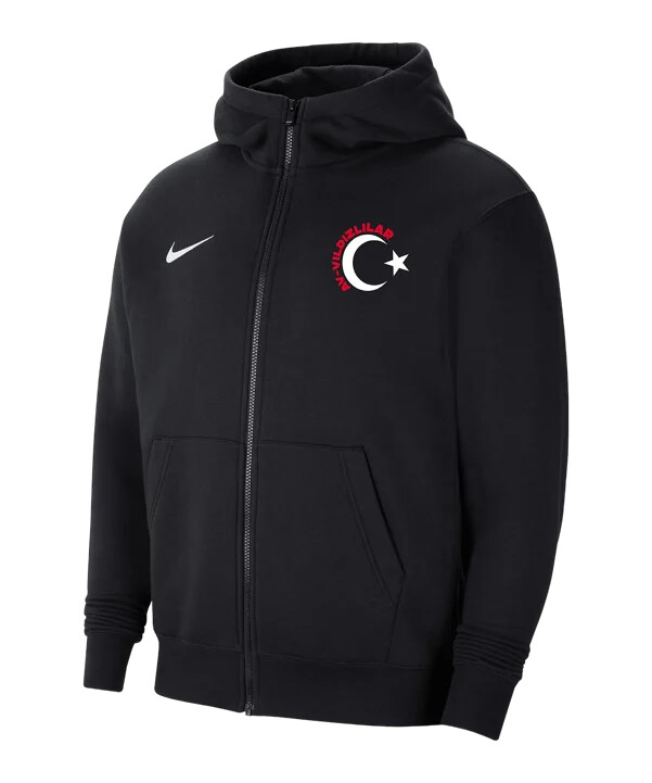 nike tff kapuzenjacke ec 2024 kids schwarz