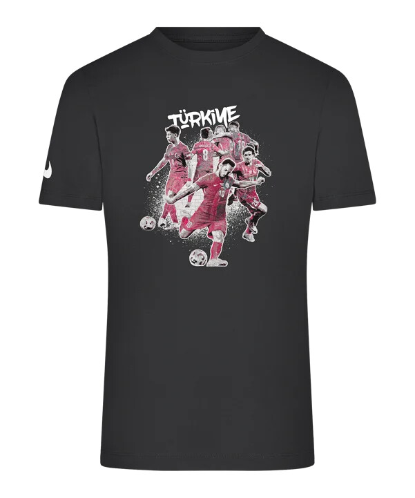nike turska tff team proud majica kratkih rukava za djecu crna f010