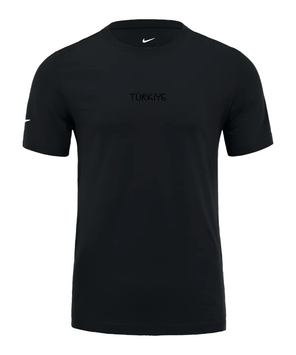 dječja majica kratkih rukava nike türkiye black series f010 crna