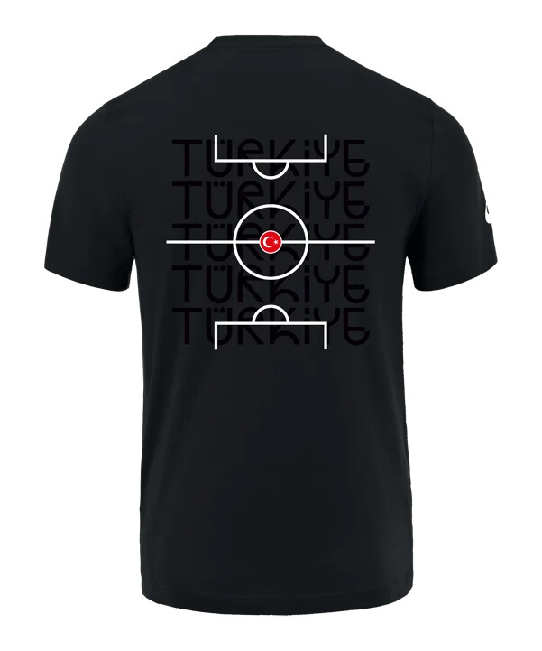 dječja majica kratkih rukava nike türkiye black series f010 crna