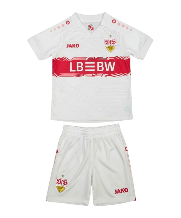 jako vfb stuttgart minikit dres home kids white f0