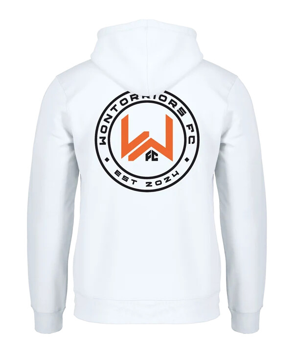 wontorriors fc navijačka majica s kapuljačom bijela fc001