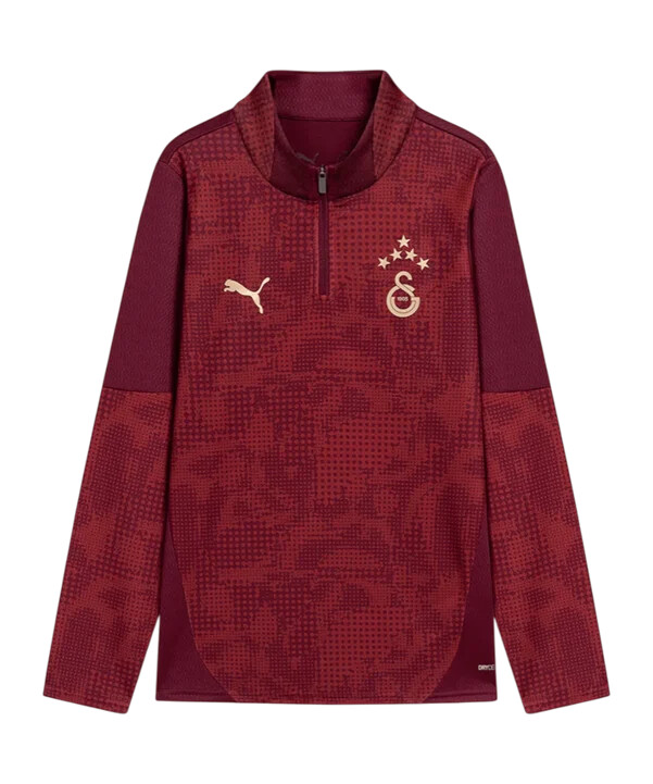 puma galatasaray istanbul training 14 zip dječja majica s kratkim rukavima crvena f03