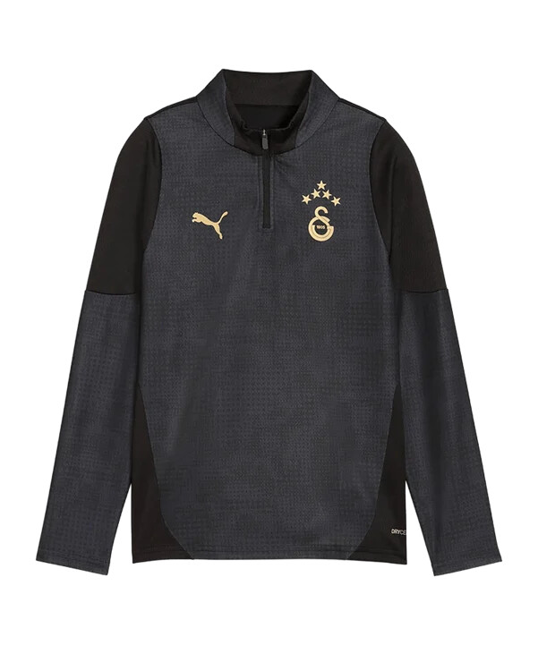 puma galatasaray istanbul training 14 zip dječja majica s kratkim rukavima crna f10