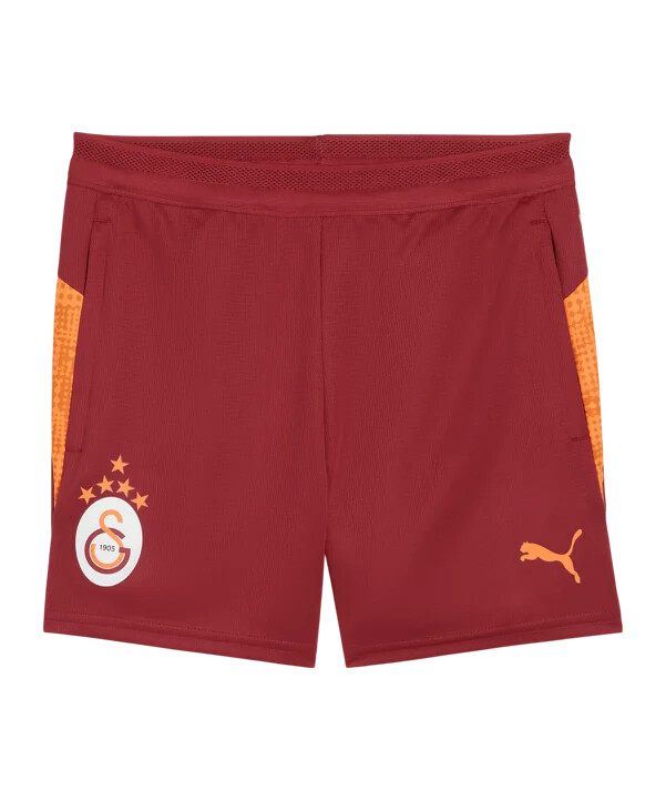 puma galatasaray istanbul kratke hlače s džepom za trening za djecu crvene boje f01