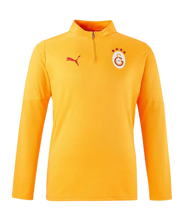 puma galatasaray istanbul 14 trening majica s patentnim zatvaračem žuta f202