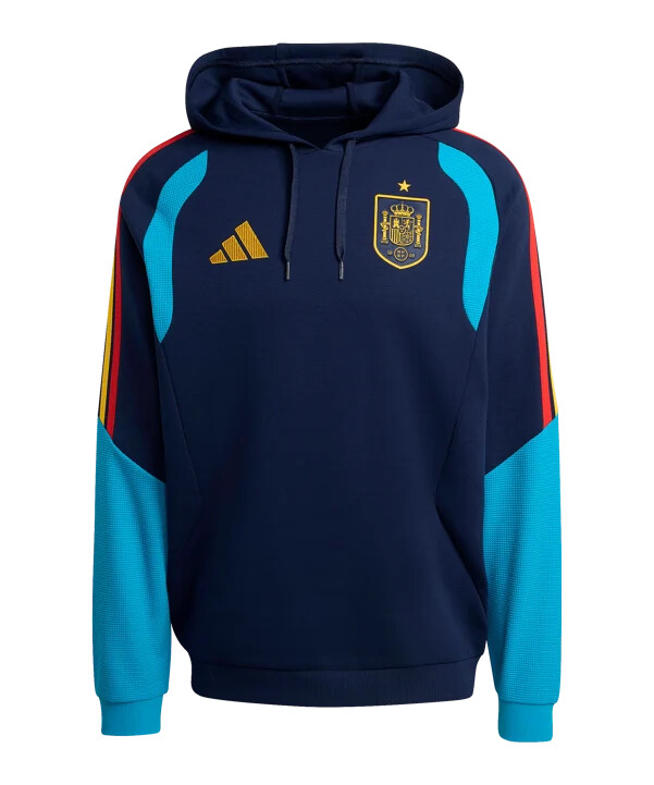 adidas Španjolska tiro plava majica s kapuljačom