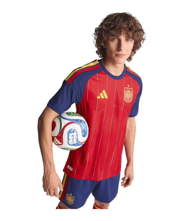 adidas Španjolska autentični domaći dres svjetskog prvenstva 2026. crveni