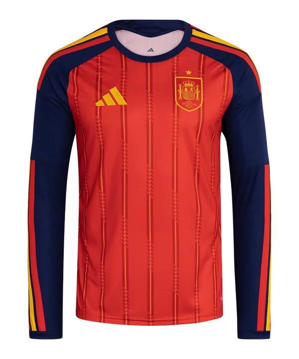 adidas Španjolska dugih rukava domaći dres svjetskog prvenstva 2026. crveni