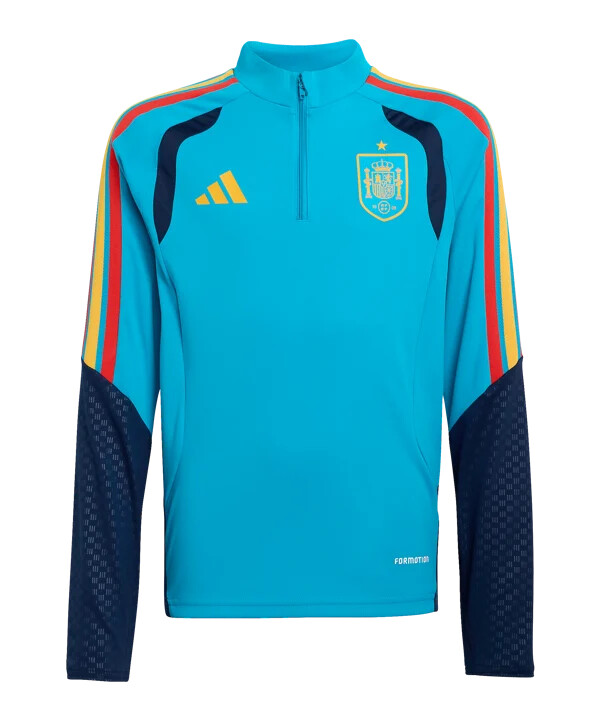 adidas Španjolska tiro dječja majica s patentnim zatvaračem plava